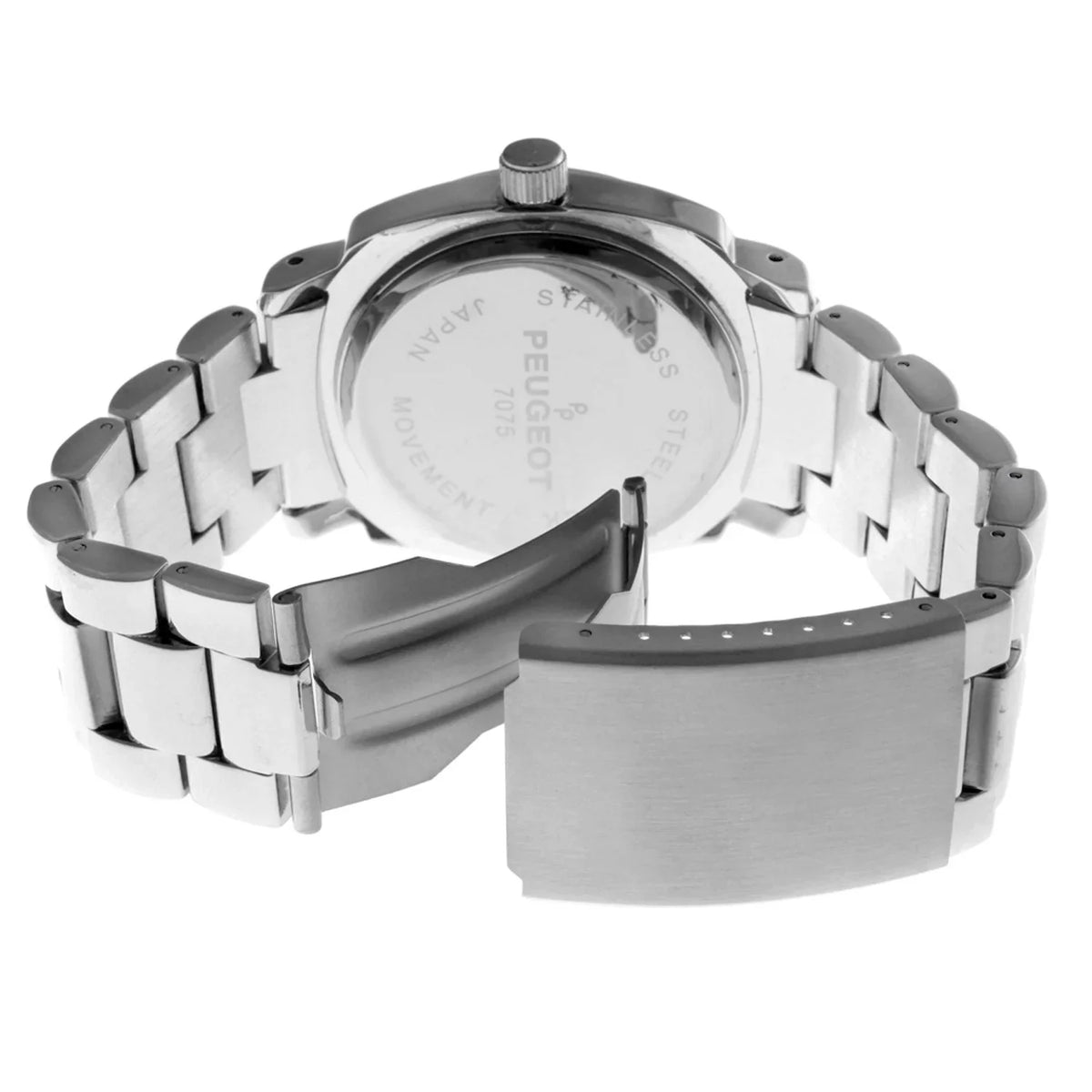 Bracelet Silver Bezel Peugeot Link Watch Swarovski Boyfriend with 7075S All Women's Oversized Crystal