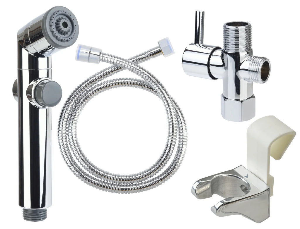 Sprayer Accessories CleanSpa Bidet Held Dual Included Brondell Hand All Spray with in Silver, Pattern