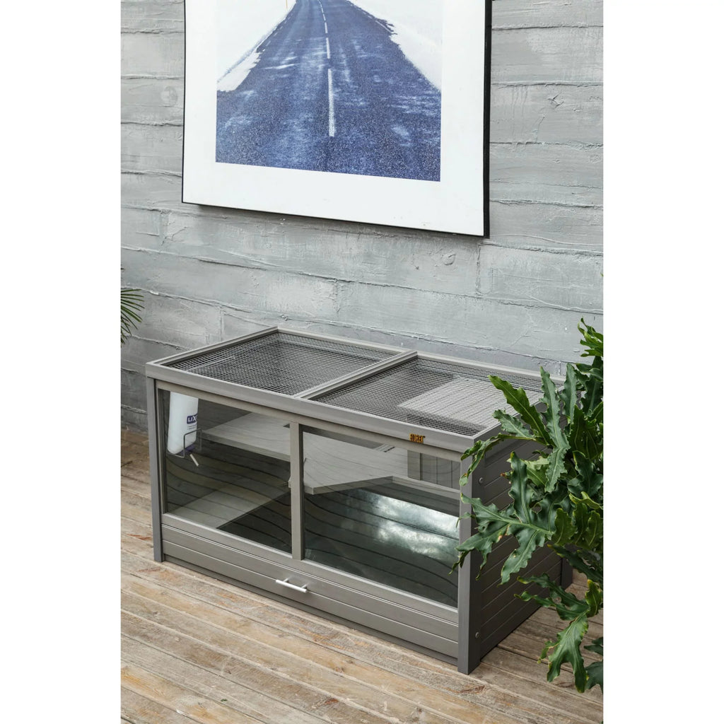 Park ECOFLEX® Indoor Rabbit Habitat-Nantucket Hutch Grey Avenue Jumbo