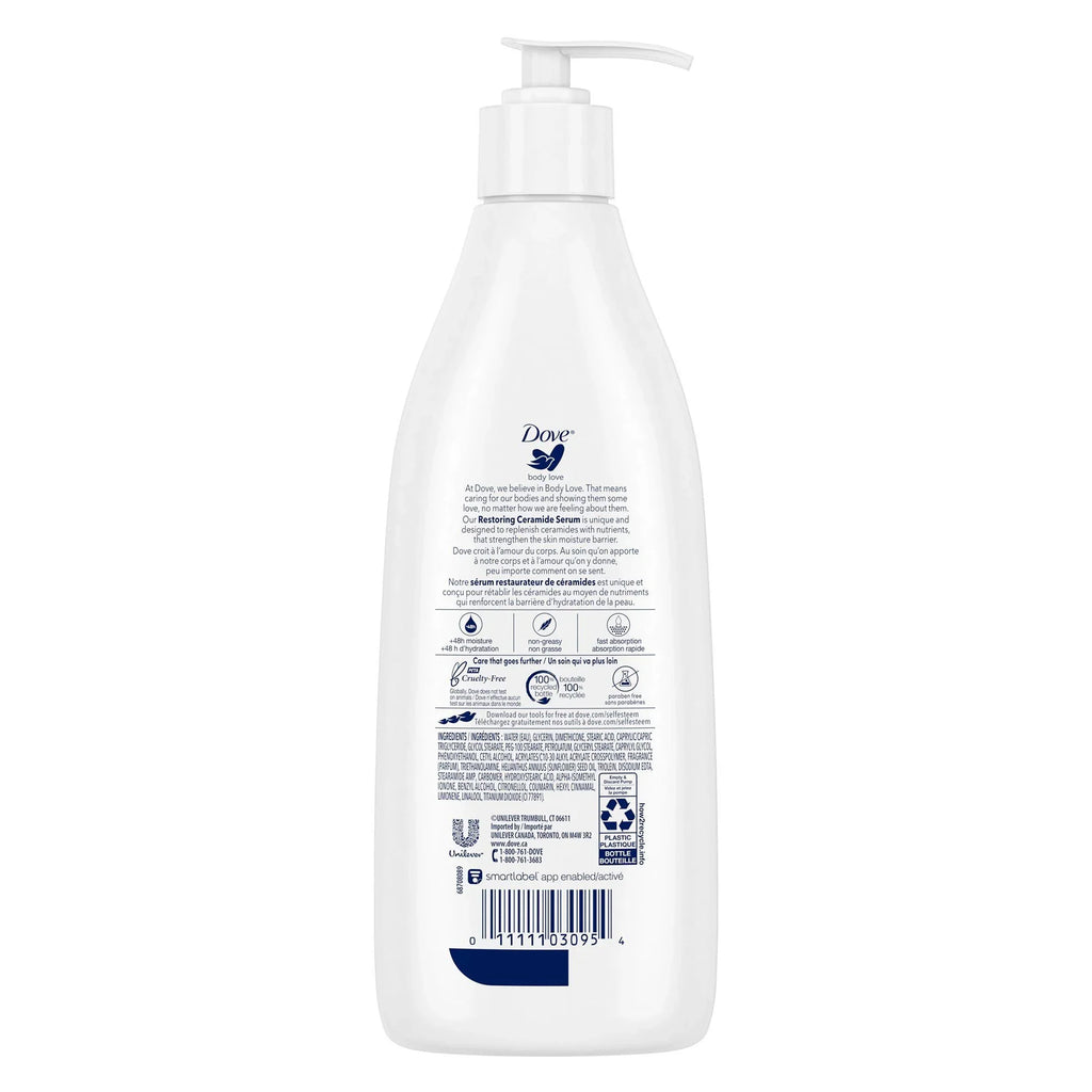 Restoring Lotion Scented Care Love Dove (EA/1) Bottle and Body 13.5 Body Pump Moisturizer Hand oz.