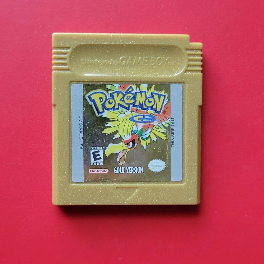 Authentic Game Version Nintendo Pokemon: Boy Gold Color GBC