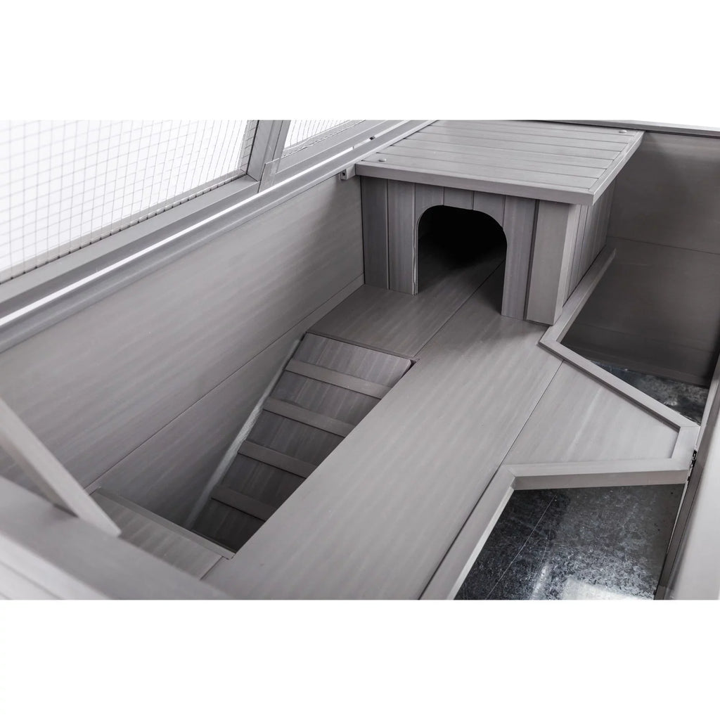 Park ECOFLEX® Indoor Rabbit Habitat-Nantucket Hutch Grey Avenue Jumbo