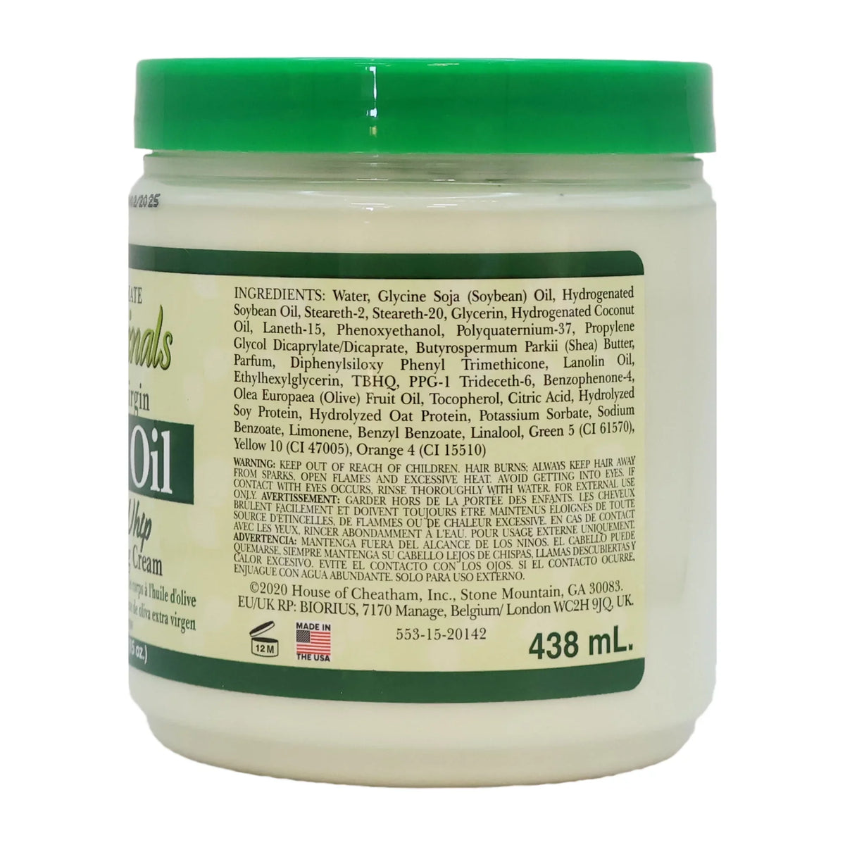 Oz., Ultimate Pack Cream, 2 Body of Organic 15 Whip Oil Africa's Best Olive