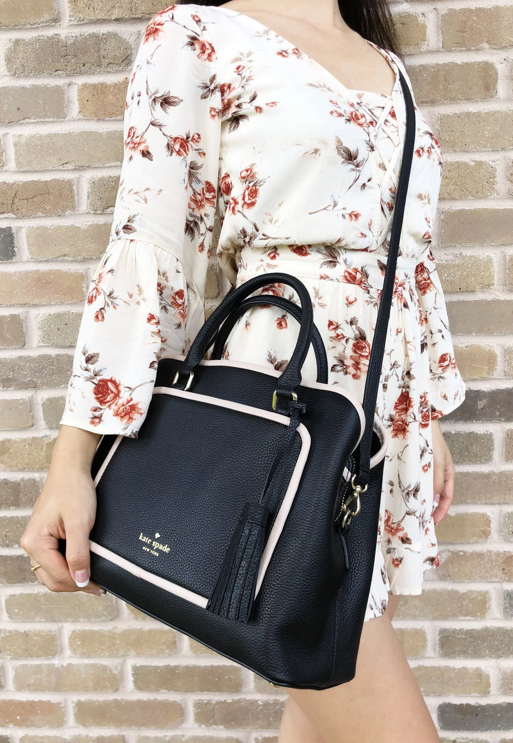 Ward Tassel Satchel Black Kate Spade Crossobody Bag Evangelie Place
