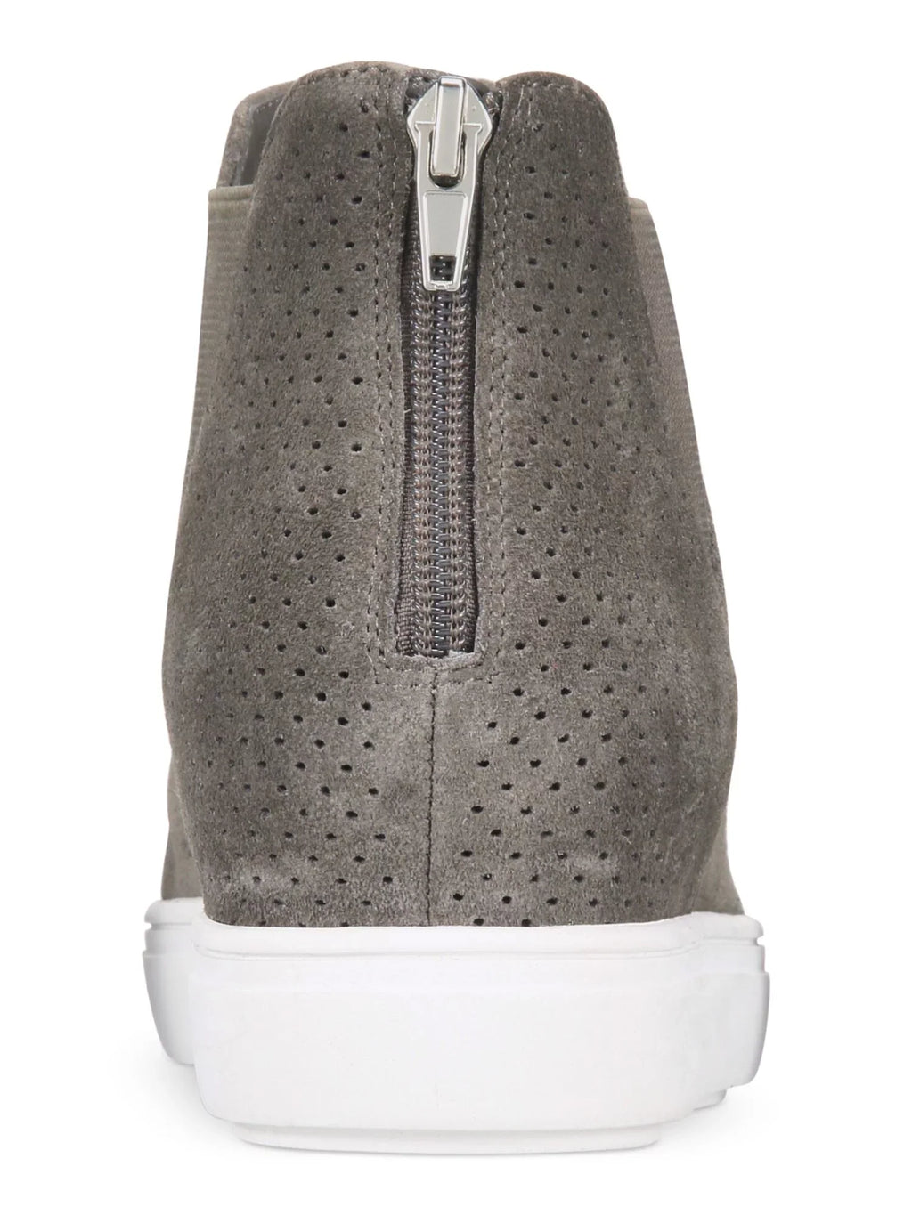 Hidden  Athletic Gore M Heel Tayla Wedge Stretch Platform 1" Leather Round Gray Shoes Perforated Sneakers INC Zip-Up Toe 8