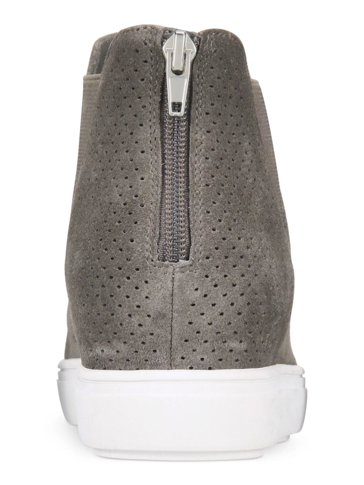 Hidden  Athletic Gore M Heel Tayla Wedge Stretch Platform 1" Leather Round Gray Shoes Perforated Sneakers INC Zip-Up Toe 8