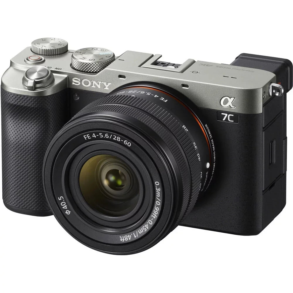 Sony (Silver) with Lens 28-60mm - Camera a7C ILCE7CL/S Mirrorless