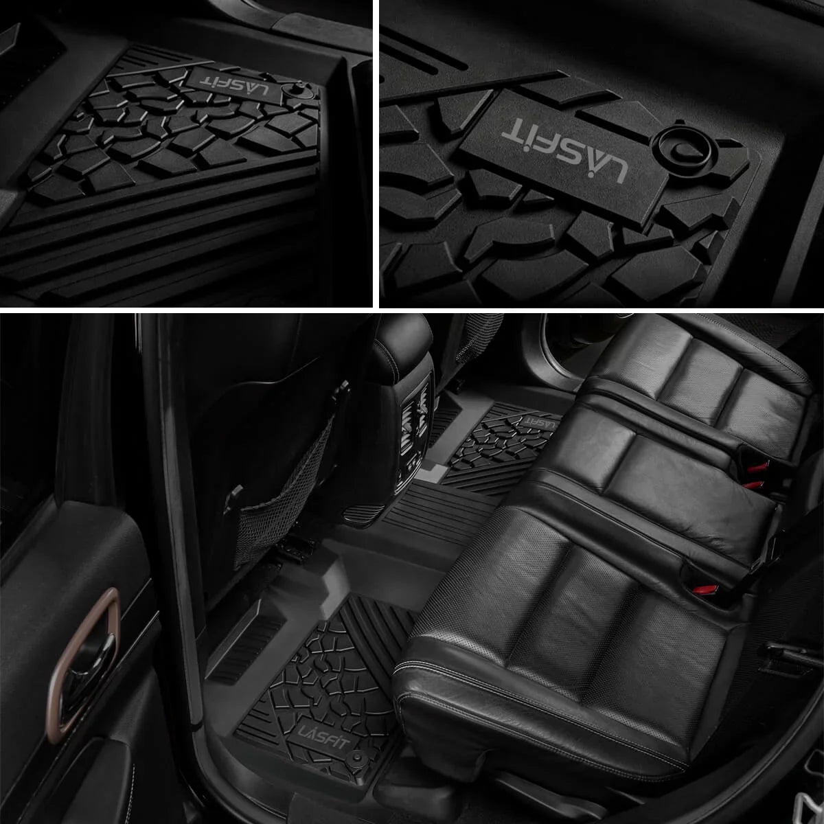 Row Weather only),All Fit Grand Mats （Fit Floor Seating Set Durango 2015 ONLY）,for TPE 2013-2021 Dodge on rs Bench Cherokee for Jeep Seating Bench Floor (Fit 2nd Lasfit 2013-