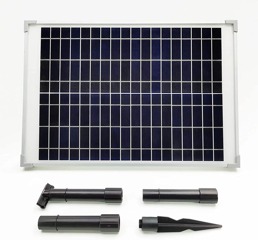 (No Liquid and for Solar Protection with Backup 25W 370GpH Pump Panel 18V Battery) rium Solar DC 25W Liquid KIT: Pump Fountain, Pond, Fish Dry-Run