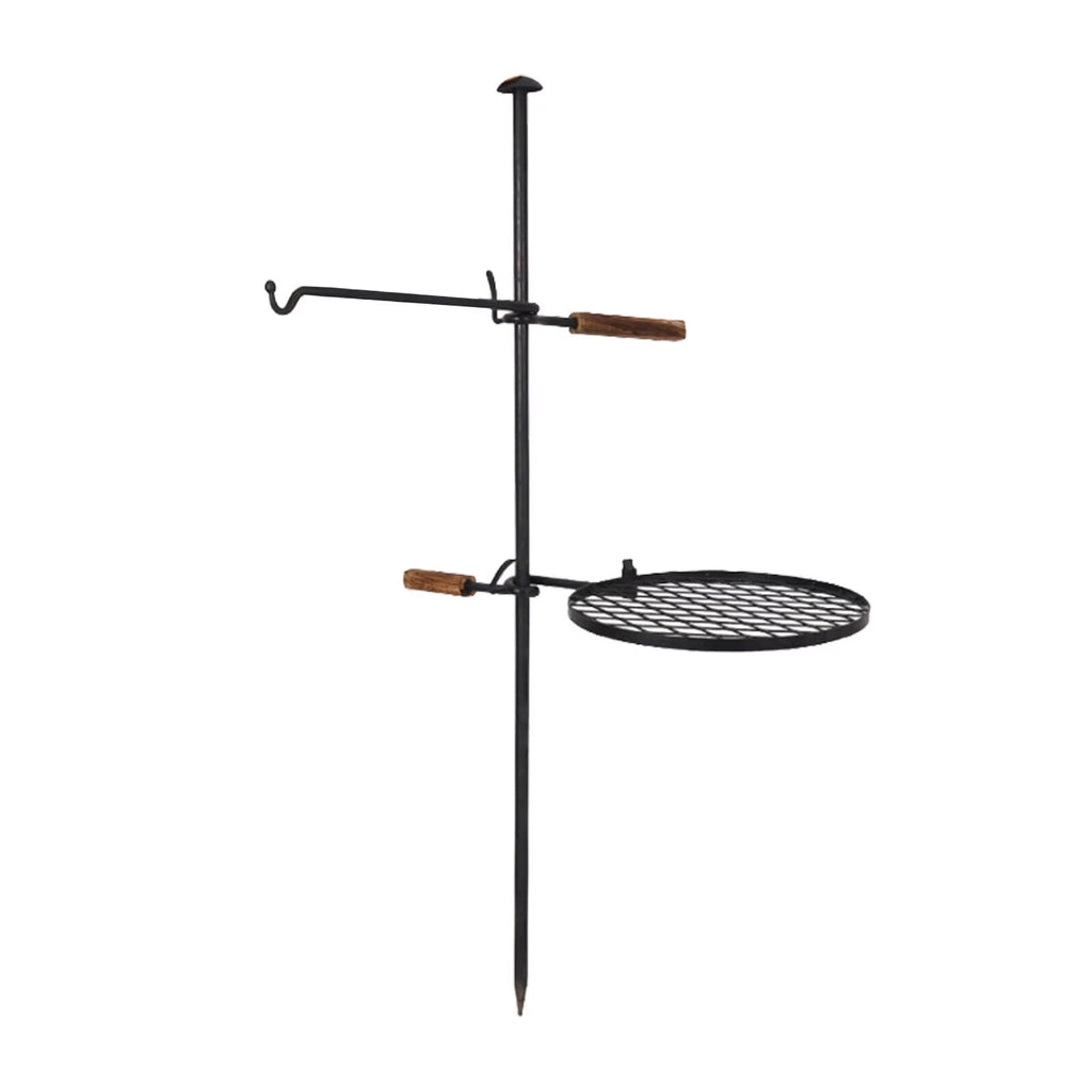 Pit Outdoor Grill Grill Swivel Adjustable Campfire in1 Fire Grill BBQ DENEST Charcoal 2