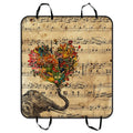 Mat Music 54x60 Elephant For Cargo Car Note inches and Dog Pet Hammock Cover with GCKG Mat Trucks Seat Car Cars Paisley and Colorful Heart SUV Trunk Seat Mat