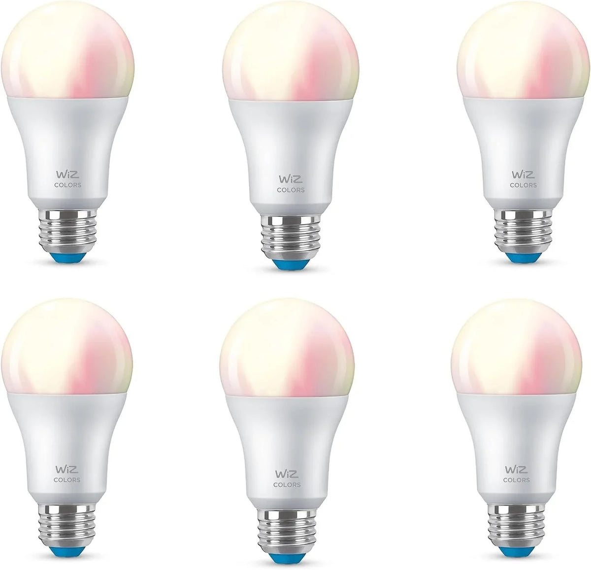 Connects LED 60W Indoor Color - or + - - Existing A19 Your Pack with Control Matter 6 Activate to E26- Smart App Motion Compatible Voice Bulb - - with WiZ of Wi-Fi