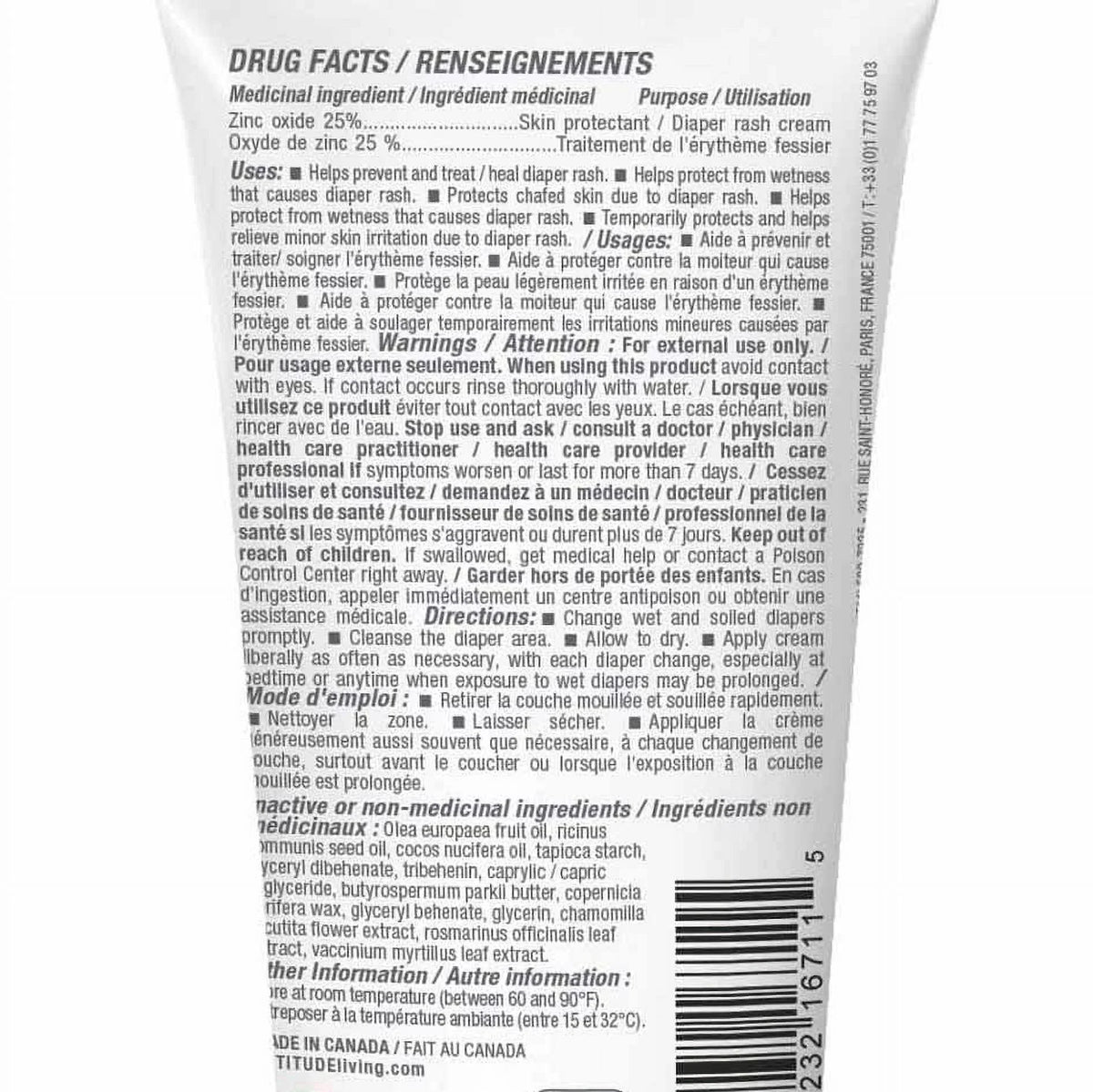 (2,6 Cream Moisture, Tested Prevents Dermatologist VERIFIED, EWG Diaper Cream , leaves Hypoallergenic, Diaper Zinc Fluid Blocks Rash Ounce) , ATTITUDE Natural Irritation Baby and Fragrance-Free ,