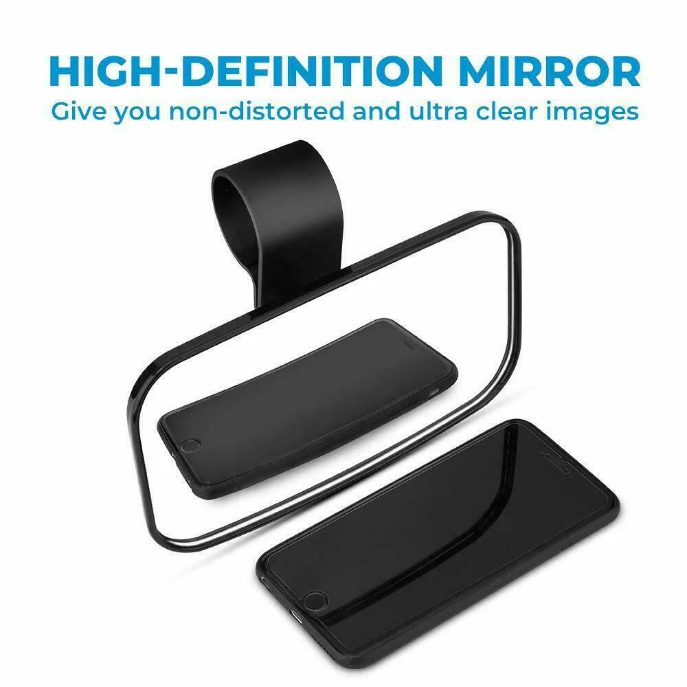 Compatible 1.75"-2" Rear Set X3 Bar Clamp Mirrors with 1000 Center Polaris 900 Can-Am View UTV RZR Mirrors