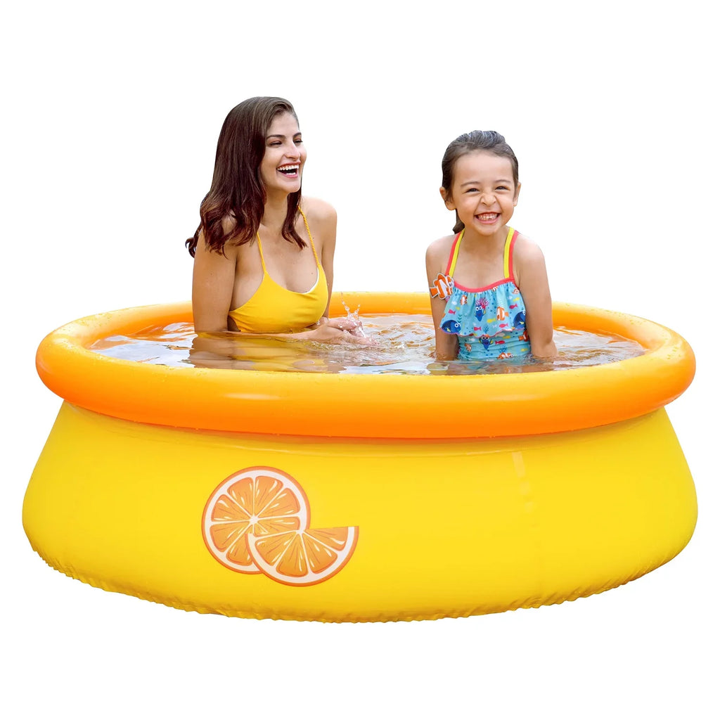 Orange Pool Inflatable Prompt Pack) JLeisure Outdoor Swimming Set & (2