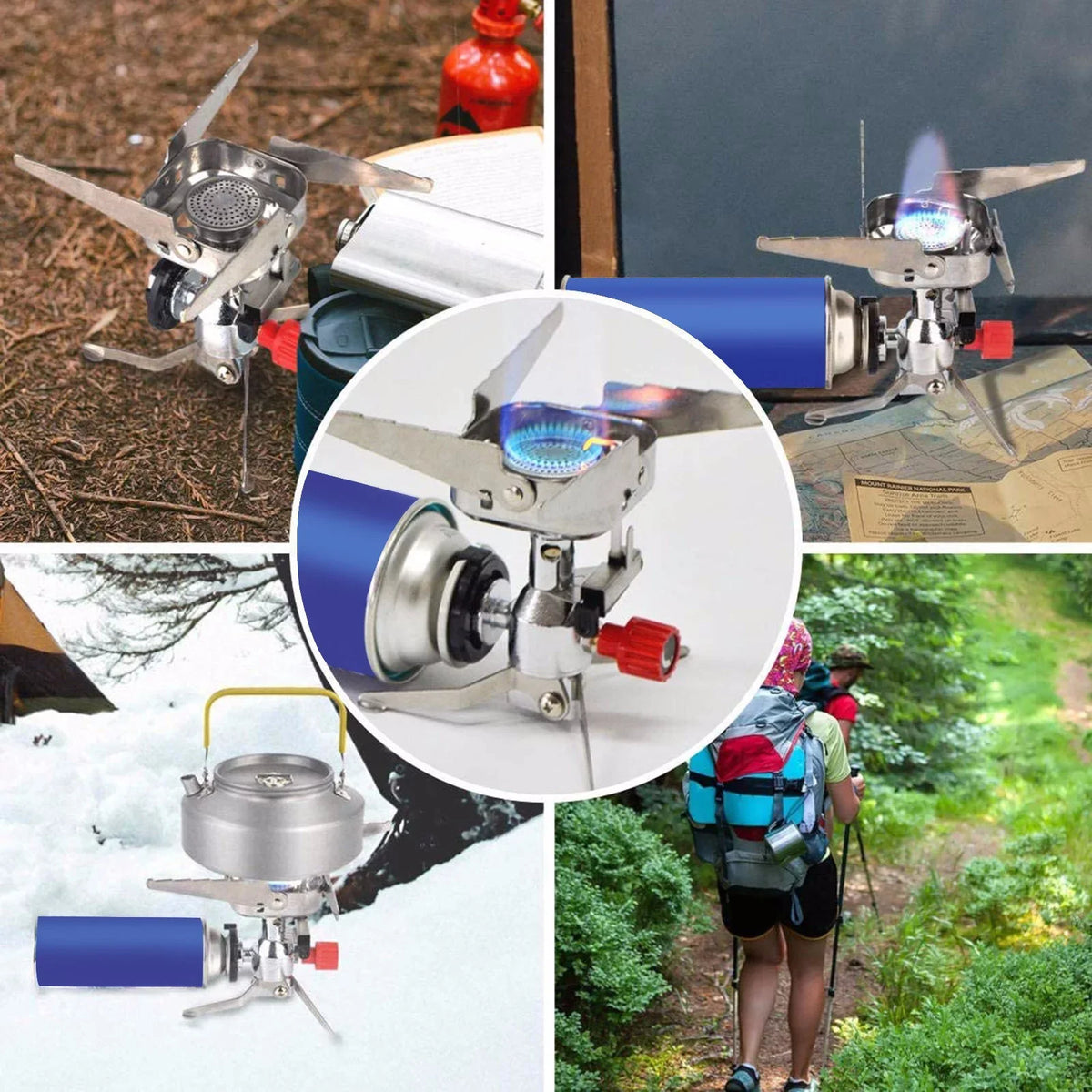 Cooking On Camp 4000w Mini Outdoor Camping Burner Picnic Stove Sale Tool Foldable Gas Clearance