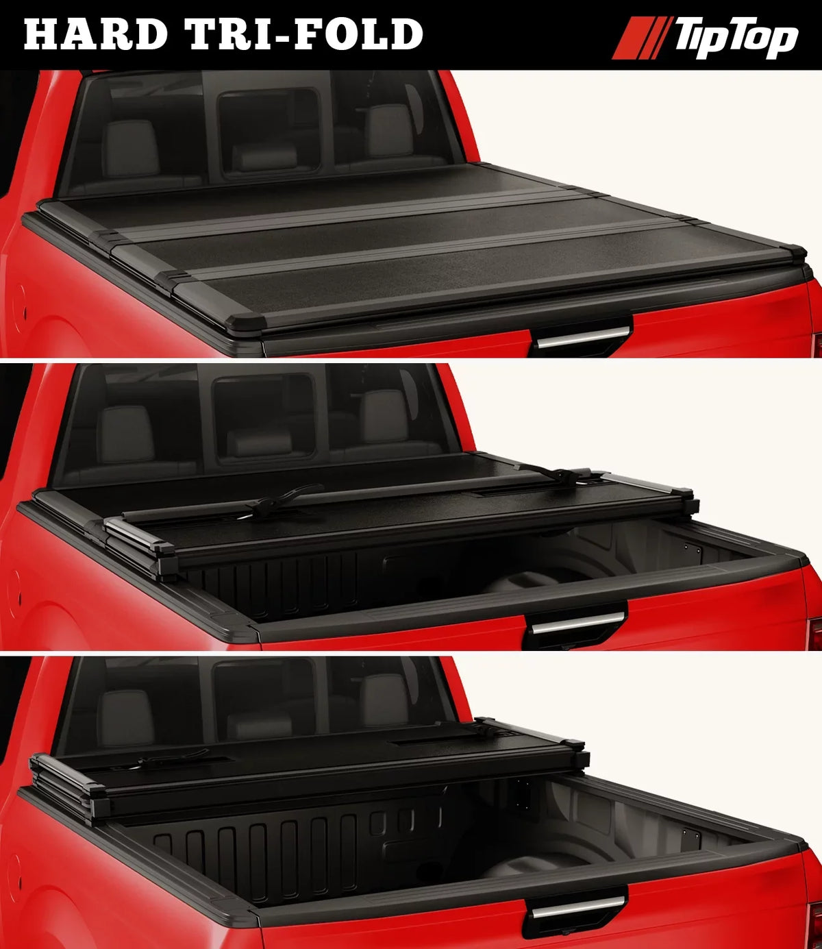 The On Models (59.5") Tri-Fold Truck Equator with TIPTOP Top Deck With For TPM3 FRP Suzuki Cover Tonneau Rail Bed System| 2009-2012 or Bed Hard 5ft | Without |For