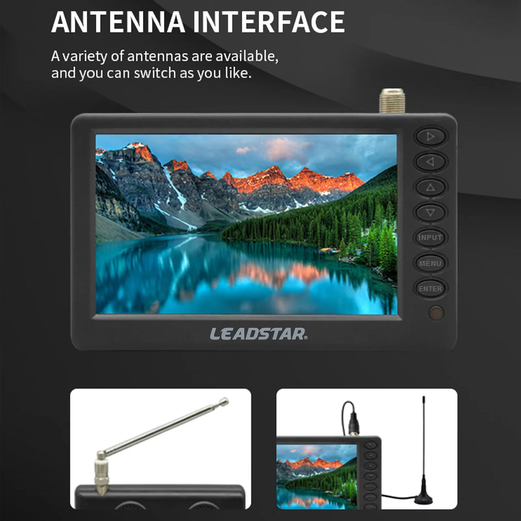 TV Includes and Control Portable Card Playback, Radio, Pocket-Sized Disk Television, Multimedia - U Player 5-inch Remote Player, LEADSTAR Digital TF D5 ATSC Car Screen,