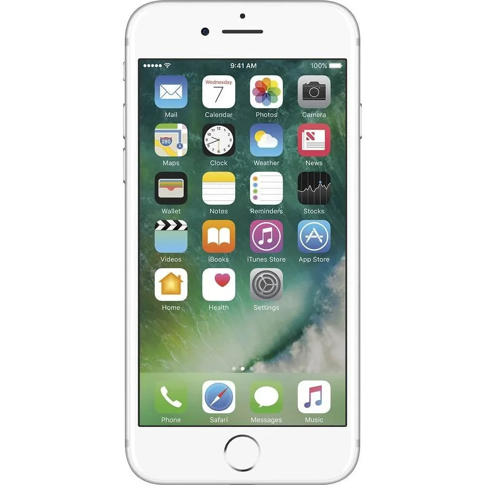 7 Apple (Good) Unlocked - Pre-Owned Silver Carrier - iPhone 128GB