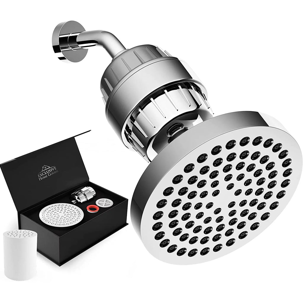 Home & Goods Showerhead Shower Exclusive System for Hard Liquid Rainfall Filter Head