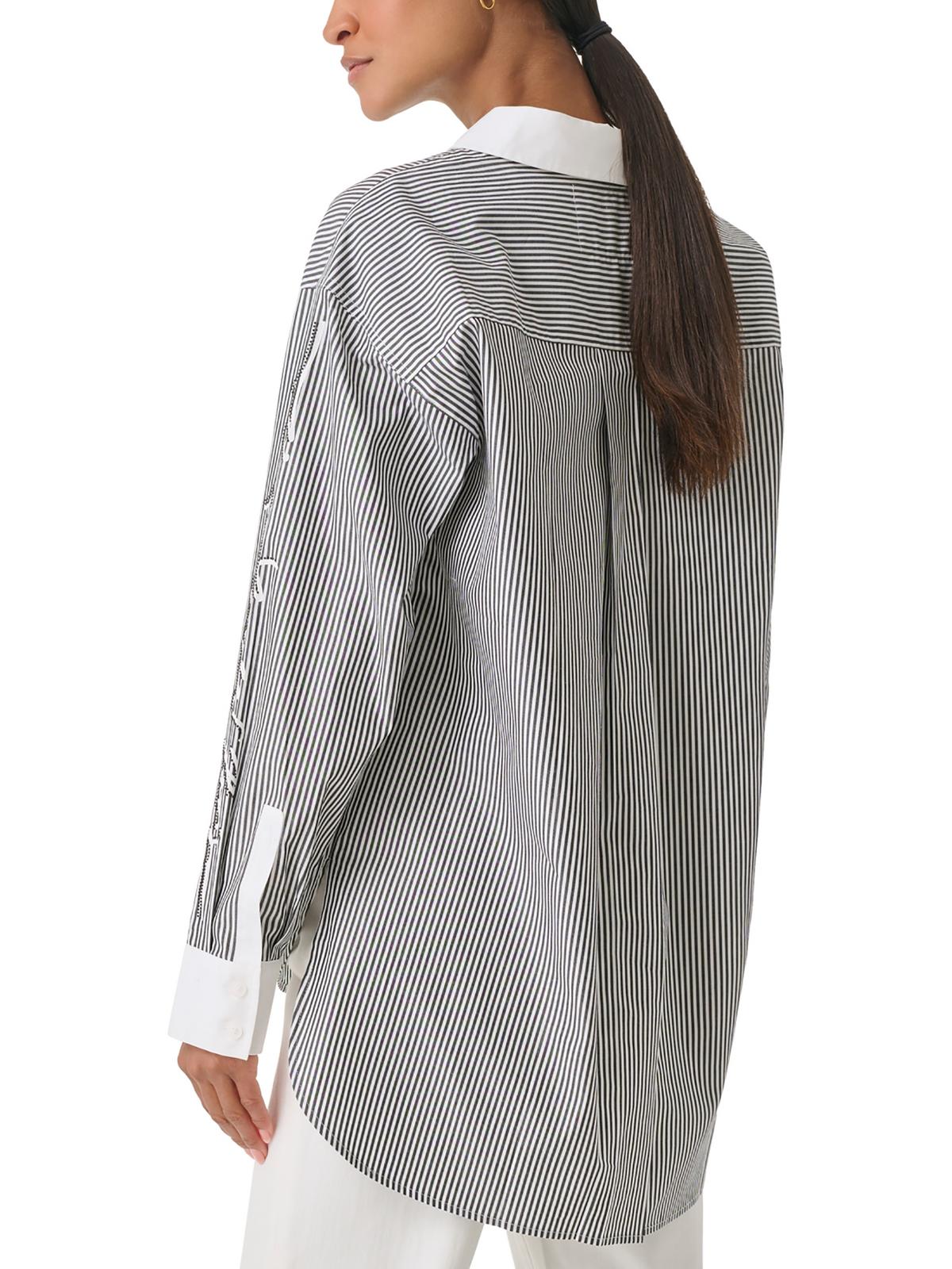 Top Cotton Button-Down Karl Paris Lagerfeld d