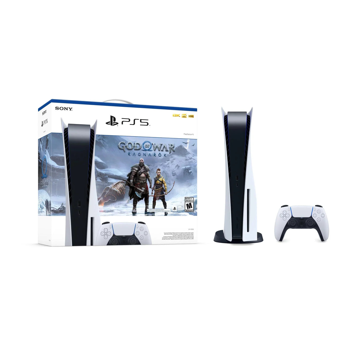 War(COW) Bundle (Disc Ptech Version) Console PlayStation_PS5 Ragnark of God Gaming skin controller with and Sony