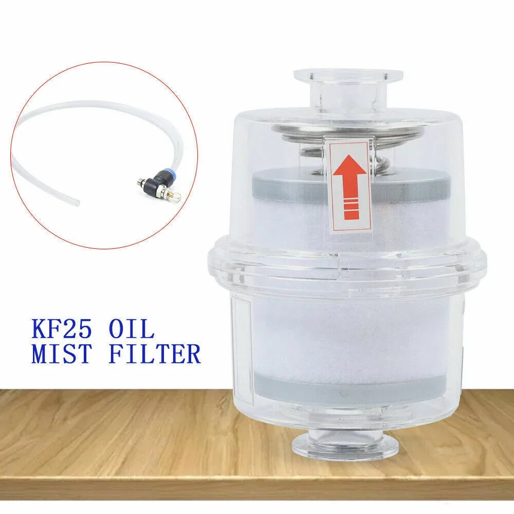 KF25 Vacuum Fume Exhaust fit Oil Filter Mist Separator Filter Interface Pump
