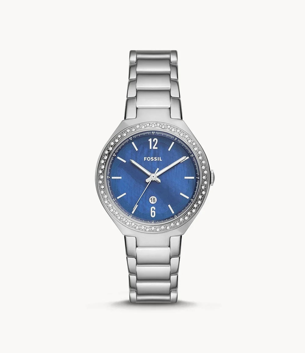 Watch Ashtyn Steel Stainless Three-Hand Fossil BQ3843 Date
