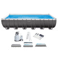24' XTR Ultra Sun x x Canopy & Pool 52" 12' Intex Frame Protective Swimming
