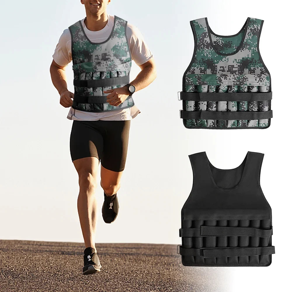 Tomshoo Workout Perfect Adjustable Material, Premium Oxford Camouflage for Fit, Muscle Vest, Building, Weighted