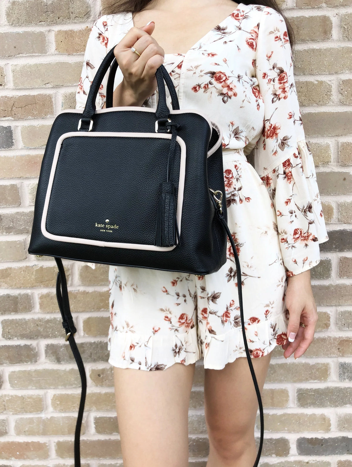 Ward Tassel Satchel Black Kate Spade Crossobody Bag Evangelie Place
