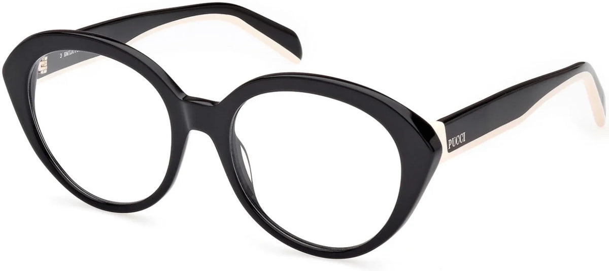 / Shiny EP Pucci Emilio Black 004 Eyeglasses 5223 Black/Monocolor
