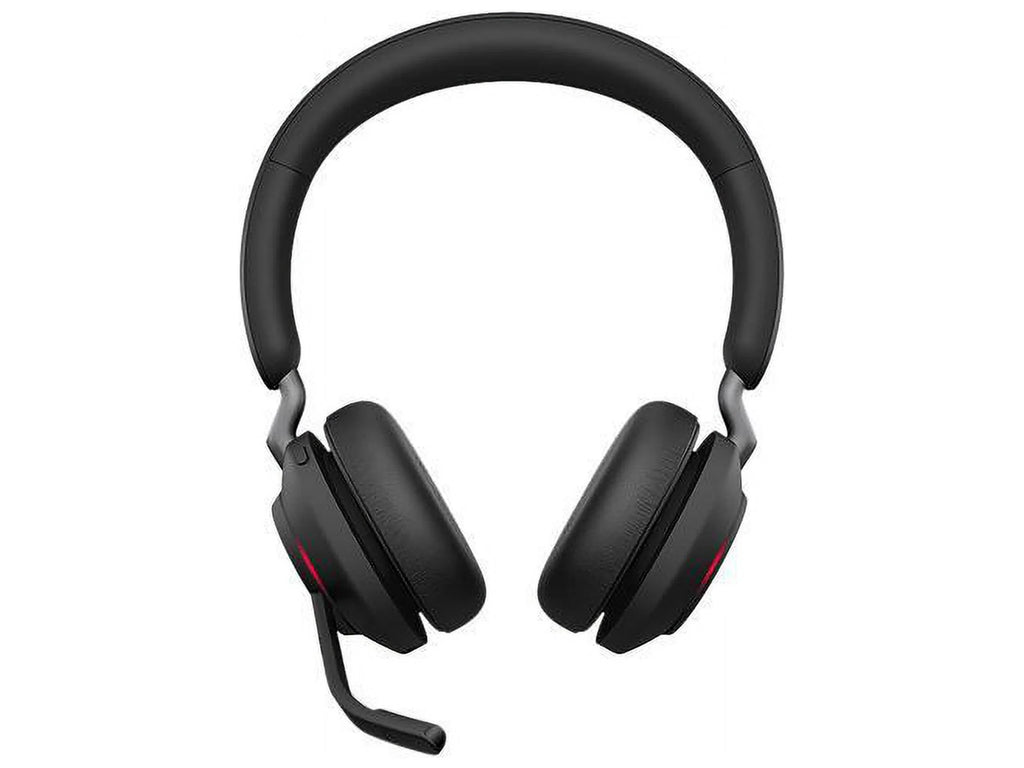 Jabra with Stand USB-C Connector Teams - Evolve2 USB-C - Circumaural Headset MS Black Charging 65 Stereo