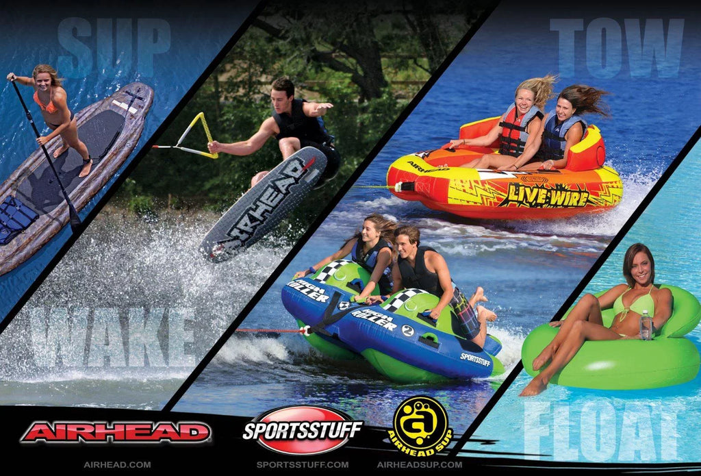 Airhead Open Lake  Liquid Big Boat Pack) Quadruple Rider Towable Top Shot (2